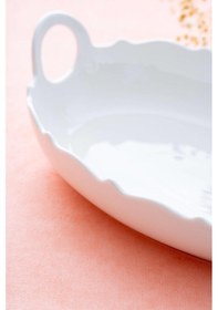 Resim Acar Nirvana Oval Sunum Tabağı - 26 Cm Beyaz 