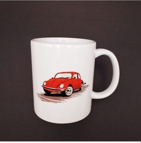 Resim Kırmızı Vosvos Baskılı Kupa - 9007015302403drvs 