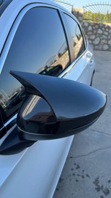 Resim Honda Civic FE ( 2022+ ) Uyumlu Yarasa Ayna Kapağı - Piano Black 