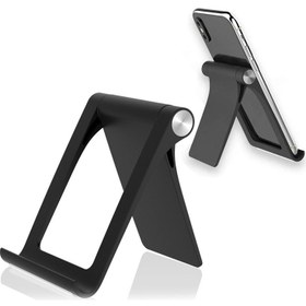 Resim Evrensel 360 Derek Dönen Mat Doku Cep Telefonu - Tablet Stand Masaüstü Stand Siyah (Yurt Dışından) 