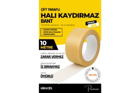 Resim Premium Halı Kaydırmaz Bant 4.8 cm x 10 m – Yüksek Tutuculuk | Halı Altı Kaymaz Bant | Şeffaf | Kolay Uygulama 