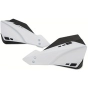 Resim Cloudstore Beyaz Vintage Motosiklet El Koruyucuları - 7/8" Rüzgar Geçirmez Dayanıklı Plastik Off-road & Touring 