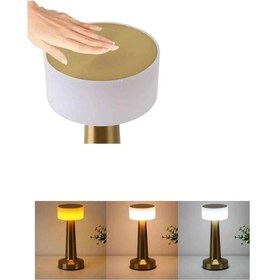 Resim Şarj Edilebilir Led Abajur Dokunmatik Ip20 Korumalı Çok Renkli 