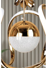 Resim Clasy Model Gold Kaplama 3 Renk Metal Salon Mutfak Oturma Yatak Odası Modern Led Sarkıt Avize Gold 