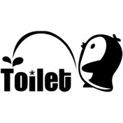 Resim Penguen Tuvalet Sticker 20 X 10 Cm 