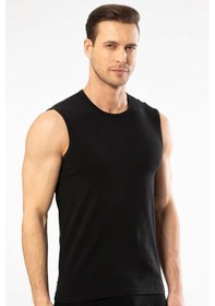 Resim Cacharel Erkek Bisiklet Yaka Spor Atlet 1303/siyah Siyah 