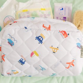 Resim Taşıtlar Su Geçirmez Bebek Bakım Çantası 