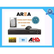 Resim 4 Kanal 2Mp 1080 Full Hd H265+Plas Kayıt Cihazı 500 Gb Hdd Dahil 