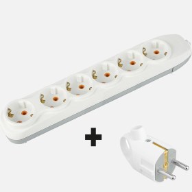 Resim Nilson Quattro 6'lı Topraklı Priz Klemens 