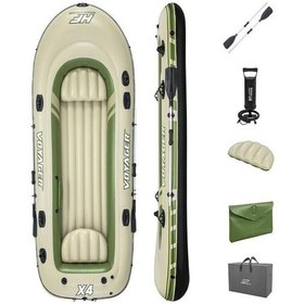 Resim Bestway 65156 Voyager 4 Kişilik Şişme Bot 350x145 Cm Çok Renkli 