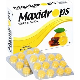 Resim Maxidrops Bal Ve Limon Boğaz Pastili 