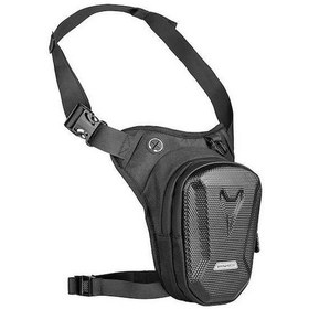 Resim Dancemonkey Eva Sert Kabuk Motosiklet Bacak Çantası Su Geçirmez Siyah Siyah 