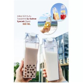 Resim Süt Kutusu Tasarımlı İçecek Şişesi 