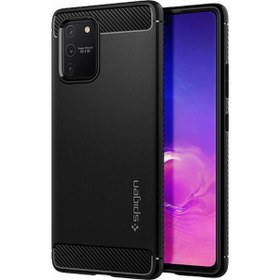 Resim Spigen Galaxy S10 Lite ile Uyumlu Kılıf Rugged Armor Matte Black 