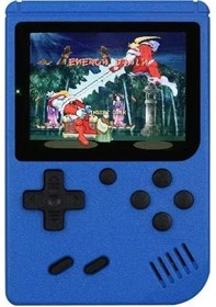 Resim Yenı Taşınabilir Retro Mini Video Oyunu Konsolu 8-bit El Oyun Oyuncu Dahili 400 Blue 