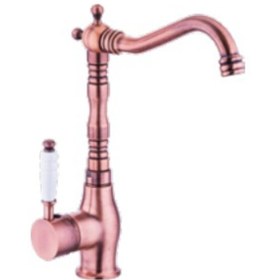 Resim Bakır Porselen Kol Te Mix Se Lavabo ve Mutfak Bataryası 