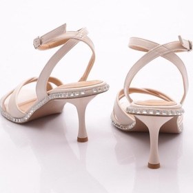 Resim Dgn 2416 Kadin Çapraz Bantli Topuklu Abiye Ayakkabi 2416-2219-R0152 