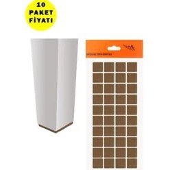 Resim 1 Kartelada 12ADET 35MMX55MM Masa Mobilya Sandalye Ayağına Koruyucu Keçe 