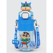 Resim Vagonlife Crayon Shinchan Tritan Pipetli Matara 650 ml Mavi 