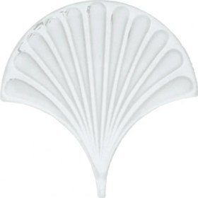 Resim Armada Çini 17x17 cm Beyaz İstiridye Balık Pulu Seramik 