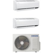 Resim Samsung Wind Free Multi AJ050TXJ2KH/EA 1+2 Sistem 12+18 BTU İç 6,8 Kw Dış Ünite Klima 