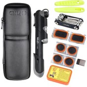 Resim Geeksen Bisiklet Tamir Takımı Taşınabilir Bisiklet Tamir Aletleri Takımı Kutusu Lastik Tamir Takımı Çantası Lastik Pompası Çok Amaçlı Aletler Lastik İç Lastik Çok Renkli 