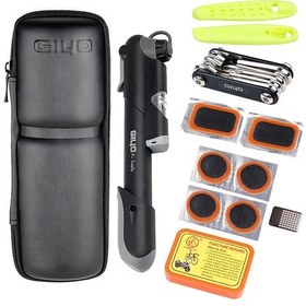 Resim Geeksen Bisiklet Tamir Takımı Taşınabilir Bisiklet Tamir Aletleri Takımı Kutusu Lastik Tamir Takımı Çantası Lastik Pompası Çok Amaçlı Aletler Lastik İç Lastik Çok Renkli 