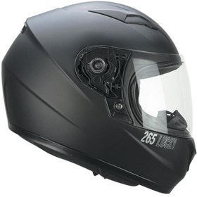 Resim CGM 265a Lucky Mono Çocuk Kapalı Motosiklet Kaskı Siyah / Yl 