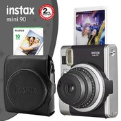 Resim Instax Neo 90 Classic Siyah Şipşak Fotoğraf Makinesi ve Hediye Seti 3 Fujifilm