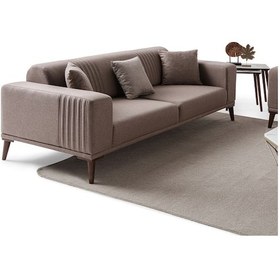 Resim Regnar 3+3+1 Koltuk Takımı Kahverengi Kahverengi 