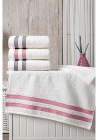 Resim Krem Renk 4'lü El Ve Yüz Havlusu-50X90Cm Krem 