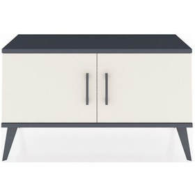 Resim Arges Şifonyer 2 Raflı 2 Kapaklı 88x30x48 Antrasit-aytaşı/çam Aytaşı/çam 