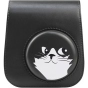Resim ZSZH Fujıfılm Instax Mini 11 Için Kayışlı Pu Deri Çanta - Gri Siyah(Yurt Dışından) 