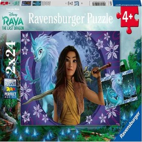 Resim Ravensburger 2x24 Parça Puzzle Raya 050970 