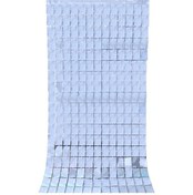 Resim Sones 2 Adet 1x2m Kare Yağmur İpeği Kapı Perdesi Doğum Günü Partisi Arka Plan Duvar Dekorasyonu Açık Mavi 3+ 