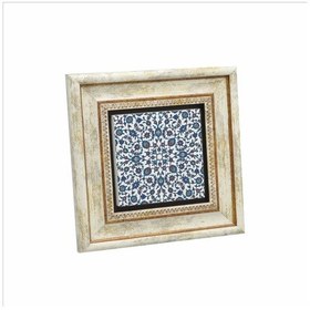 Resim Osmanlı Çinisi Baskılı Taş Tablo 20x20 