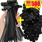 Resim 100/200/500 adet Ağır Hizmet Otomotiv Fermuarları - 9x2cm Naylon 66 Kablo Bağları, Sıcaklık Dayanıklı (-40°F to 185°F), 24.95KG Yük, Kablolama, Borular, RV Bagajı, Otomotiv Kablo Bağları, Boru Bağlama, Dayanıklı Fermuarlar, Yüksek Mukavemetli Malzeme, Otomotiv Klipsleri, Araç Klipsi Sabitleme 
