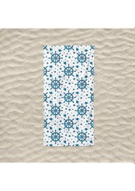 Resim Marte Home Marin Dümen Desen Baskılı Plaj Havlusu 