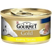 Resim Gourmet Gold Kıyılmış Tavuklu Konserve Yetişkin Kedi Maması 4 x 85 G 
