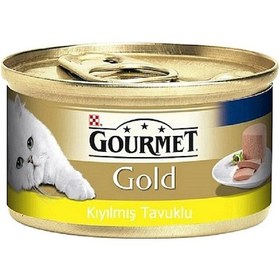 Resim Gourmet Gold Kıyılmış Tavuklu Konserve Yetişkin Kedi Maması 4 x 85 G 