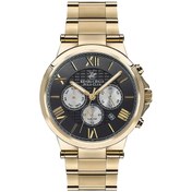 Resim Beverly Hills Polo Club BP3123X.150 Erkek Kol Saati | 45 mm Altın Paslanmaz Çelik, Siyah Kadran 