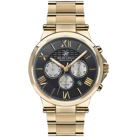 Resim Beverly Hills Polo Club BP3123X.150 Erkek Kol Saati | 45 mm Altın Paslanmaz Çelik, Siyah Kadran 