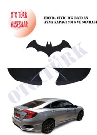 Resim Leader Honda Cıvıc Fc5 Yarasa Batman Ayna Kapağı 2016 Ve Sonrası 