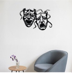 Resim Sanatın Maskesi Metal Duvar Dekoru 