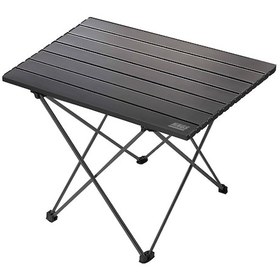 Resim Haegs Full Alüminyum Katlanır Kamp Masası, Piknik, Plaj, Ourdoor Hafif Kamp Masası Orta Boy - Siyah 