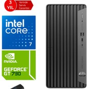 Resim Hp 400 Pro G9 Intel Core I7-13700 48GB 512GB SSD Freedos 4GB\u002FGT730 Masaüstü Bilgisayar NV6U4T6EAF17+ZETTAUSBBELLEK 