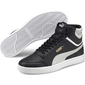 Resim Puma Shuffle Mid - Kadın Siyah Bilekli Spor Ayakkabı - 380748 02 Puma