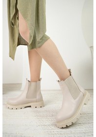 Resim Nesil Shoes Swell 3080 Ten Çift Lastikli Kadın Bot-ten Ten 