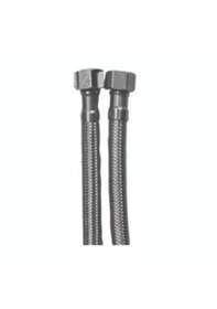 Resim 2 Adet 50 Cm 3-8-3-8 Spiral Klozet Bağlantı Flex Hortumu 