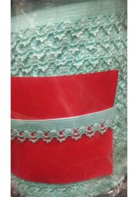 Resim Çamaşır Lastiği Dantelli 1 Cm 75 Metre 1 Top Su Yeşili 